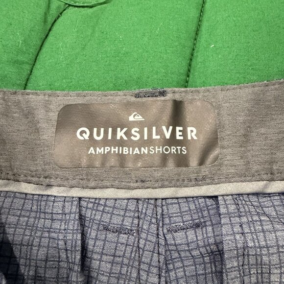 Quiksilver Boys 24 8 Amphibian Blue Shorts DryFlight Water Repellent - Picture 4 of 6